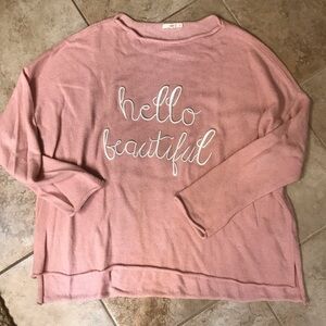 🦩LE LIS hello beautiful Sweater